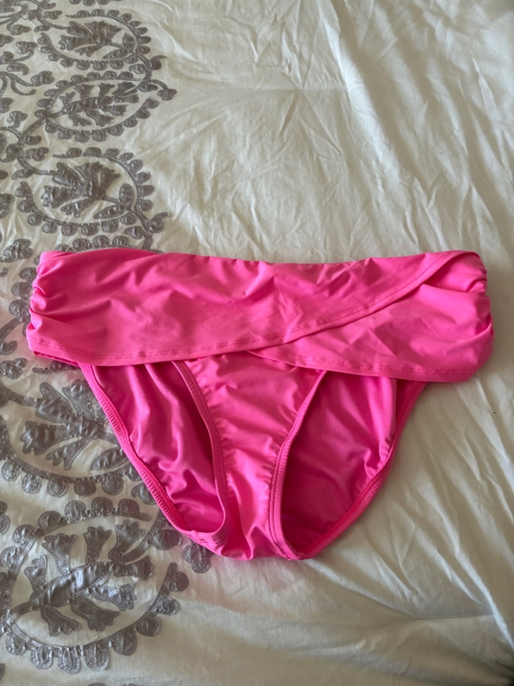 Lilly Pulitzer Bright Pink Fold-Over Bikini Bottom